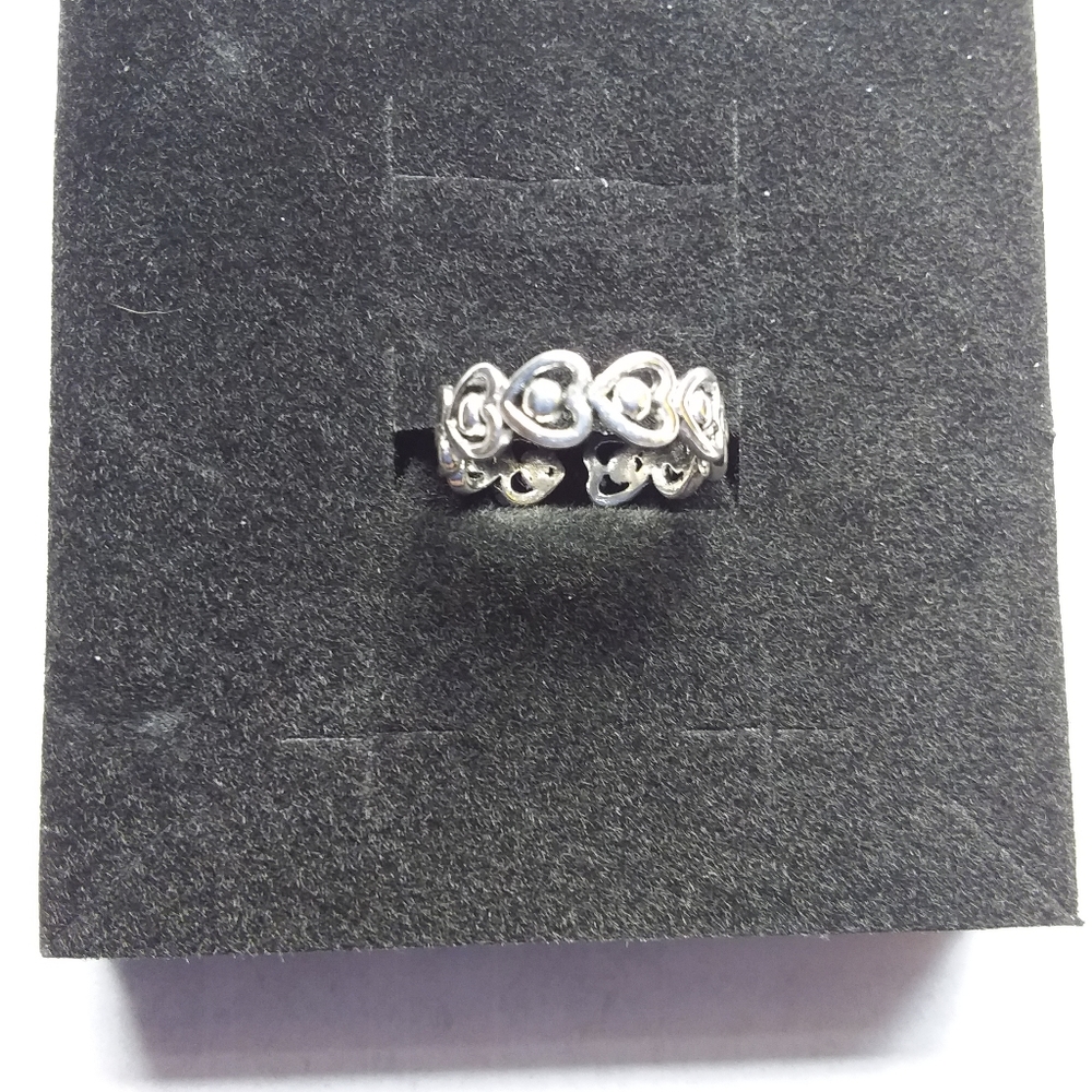 Sterling Silver Hearts Toe Ring